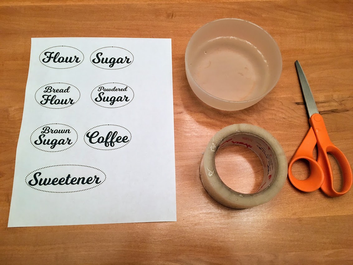 Materials Required - Packaging Tape Labels