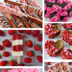 Easy Valentine's Day Treats you can make with your kids - pictures of 6 different desserts