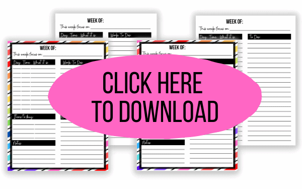 Click here to download with picture of 4 planner pages